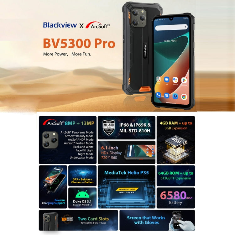 IP68/IP69K/MIL-STD-810H, Face Unlock, 6580mAh Battery, 6.1 inch Android 12 MTK6765 Helio P35 Octa Core up to 2.3GHz, Network: 4G, OTG, NFC, Dual SIM IP68/IP69K/MIL-STD-810H, Face Unlock, 6580mAh Battery, 6.1 inch Android 12 MTK6765 Helio P35 Octa Core up to 2.3GHz, Network: 4G, OTG, NFC, Dual SIM